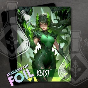 Gettone BESTIA per TCG - Grafica personalizzata completa - Gettone 3/3 guerriero bestia meraviglioso