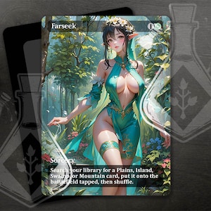 Farseek - Magnífico arte alternativo completo personalizado - Wanderlust Elf: Buscador aventurero de reinos místicos - Anime waifu