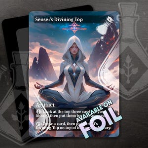 Top de adivinación del Sensei - Arte personalizado completo alternativo - Radiant Sovereign: Poise in Tranquil Meditation - Anime Waifu