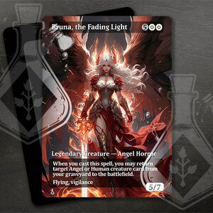Bruna, a Luz Desvanecida - Linda Arte Alternativa Completa e Personalizada - Bênção do Crepúsculo: Lindo Anjo Desce Suavemente - Waifu Anime