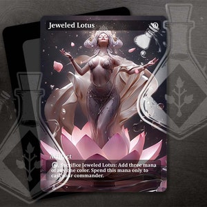 Jeweled Lotus - Amazing Alternate Full Custom Art - Colorless