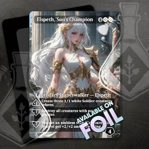 Elspeth, Campeã do Sol - Incrível Arte Alternativa Completa Personalizada - Sacerdotisa Encantadora: Guardiã do Equilíbrio Espiritual - Anime Waifu