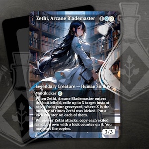 Zethi, Arkaner Klingenmeister - Wunderschöne Alternative Komplette Kunst - Zauberhafte Klingen-Expertin: Verführerische Herrin der Schwerter - Anime Waifu