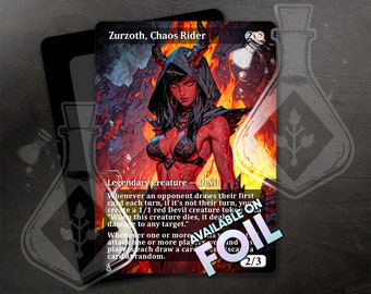 Custom Devil Tribal Commander EDH Deck - Zurzoth, Chaos Rider - MTG Magic  Cards Wheel - Etsy