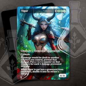 Vigor - Gorgeous Alternate Full Custom Art - Beautiful Fighter: Ax in Hand, Unstoppable - Anime Waifu