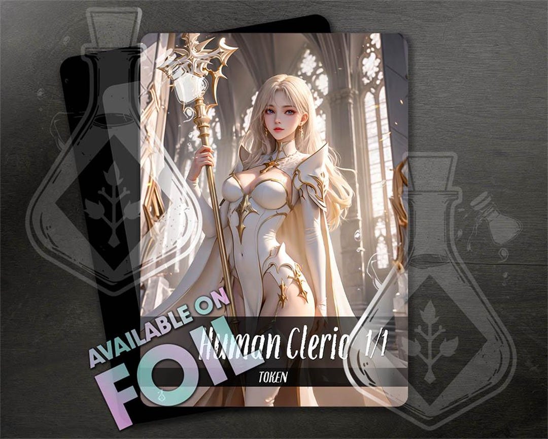Healer Token Human Cleric TOKEN 1/1 - Gorgeous Full Custom Art - Anime Waifu ...