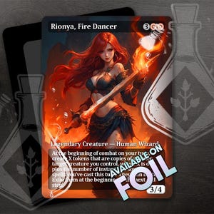 Rionya, Fire Dancer - prachtige alternatieve volledig aangepaste kunstparodie - prachtige Pyromancer: Enchanting Master of Flames - Anime waifu
