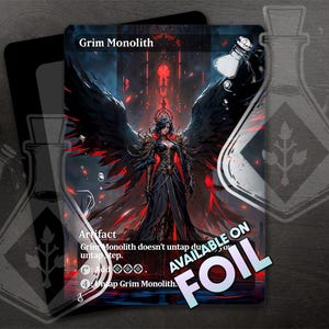 Grim Monolith - Autre art personnalisé complet - Magnifique preneur de monolithe : Graceful Power Unleashed - Anime Waifu