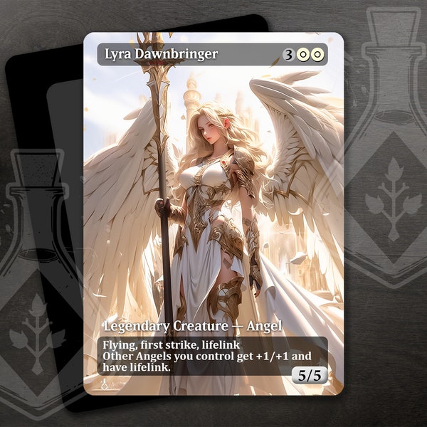 Lyra Dawnbringer - Amazing Alternate Full Custom Art - lancer Gorgeous angel Waifu