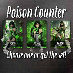 Ficha POISON para TCG - Tarjeta con arte totalmente personalizado - Anime Waifu - Creador de elixir encantador: Encantador y letal