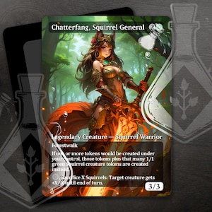 Croc-chat, écureuil général - magnifique autre art personnalisé complet - charmant général, épée rapide : Squirrel's Might Unveiled - Anime waifu