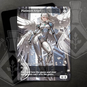 Platinum Angel - Increíble arte personalizado completo alternativo - Beautiful Angel silver robot anime cyber