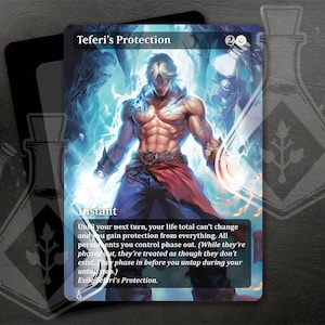 Protección de Teferi - Increíble arte alternativo completo personalizado - Anime God of Wrath