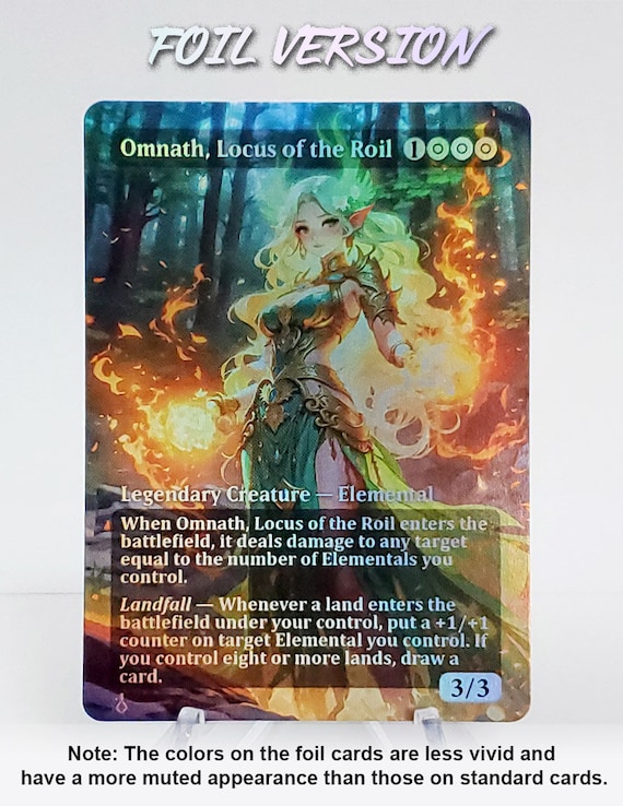 Omnath, Locus of the Roil - Amazing Alternate Full Custom Art - Stunning Mystical Elemental Entity - Waifu Anime - Etsy Omnath, Locus of the Roil - Amazing Alternate Full Custom Art - Stunning Mystical Elemental Entity - Waifu Anime - Etsy