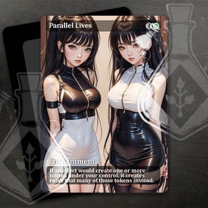 Parallel Lives - Amazing Alternate Full Custom Art - Anime Black and White Twins
