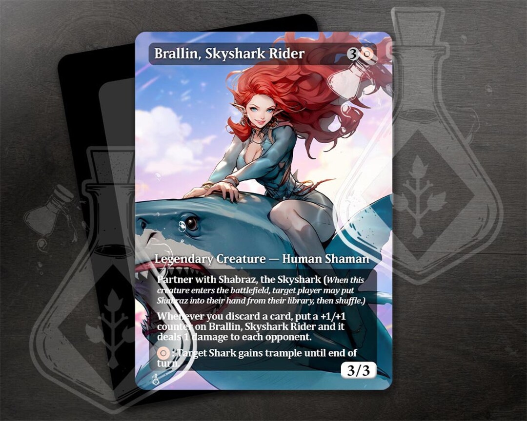 Brallin, Skyshark Rider (foil) - Commander 2020 | Bazaar of Magic