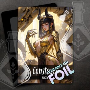 SEGNALINO COSTRUZIONE 4/4 - Grafica personalizzata completa - Token Anime Waifu - Automa Sfinge Celeste: Risveglio della Bellezza Senza Tempo