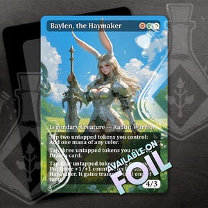 Baylen, the Haymaker - prachtige alternatieve full custom art - Glamorous War Bunny: opvallend en sterk - Waifu-anime