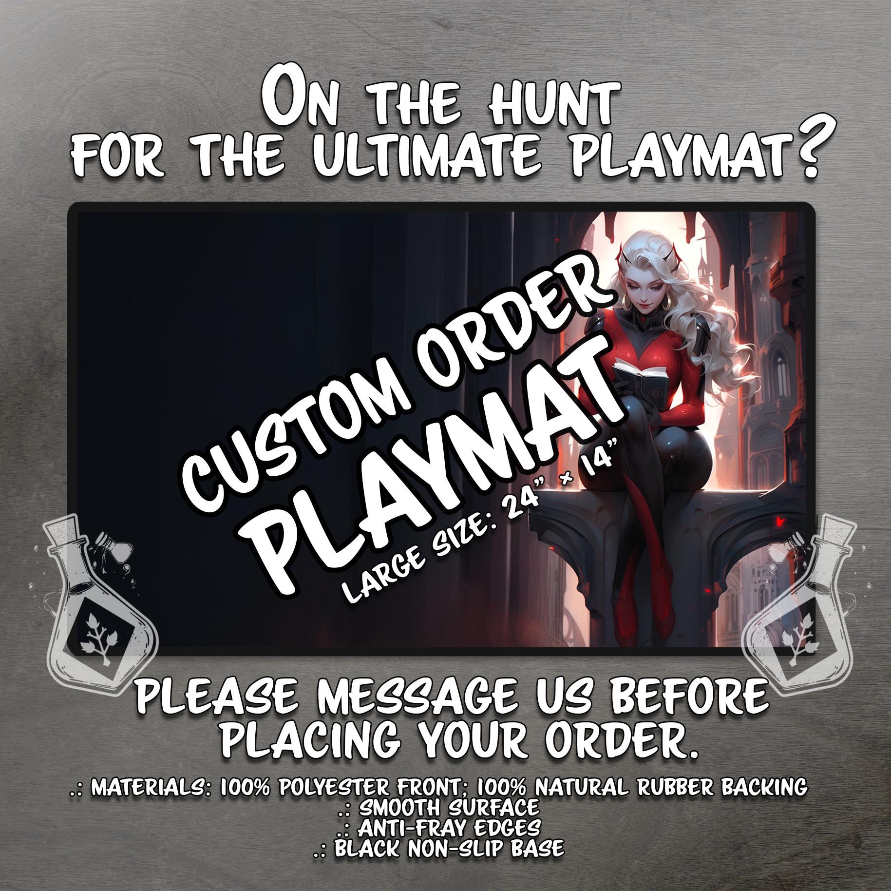 Custom TCG Playmat 24"x14" – Personalized Game Mat, MTG Gift, Board Game Mat, Tabletop Accessories for Trading Card Games, MTG Fans