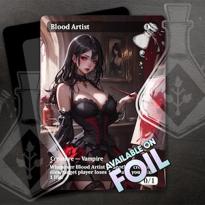 Blood Artist - Amazing Alternate Full Custom Art - Crimson Muse: The Gorgeous Vampire Creator - Anime Waifu