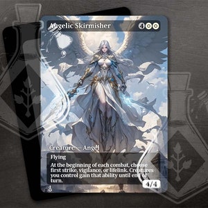 Tirailleur angélique - art personnalisé complet alternatif magnifique - combattant séraphique : batailles gracieuses au-dessus des nuages - Waifu Anime