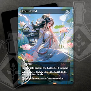 Lotus Field - Full Art Custom Card - Etsy