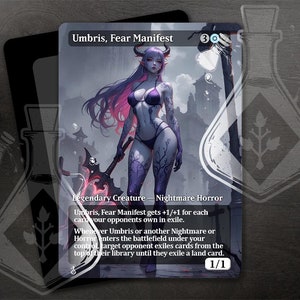 Umbris, Fear Manifest - Magnífico arte alternativo completo personalizado - Impresionante portador de terror: Demon's Enchanting Dread - Waifu Anime