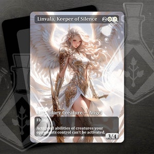 Linvala, gardienne du silence - Art personnalisé complet alternatif incroyable - bel ange soldat