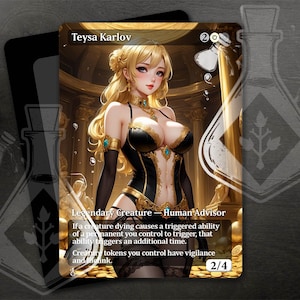Teysa Karlov - Art personnalisé complet alternatif magnifique - Regal Warrior : Graceful Queen Commands War - Anime waifu