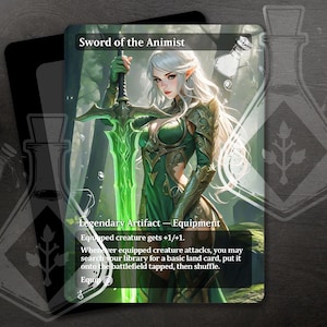 Sword of the Animist - Gorgeous Alternate Full Custom Art - Ethereal Warrior: Gorgeous Knight, Sacred Steel - Anime waifu