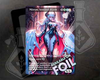 Miirym, Sentinel Wyrm - Gorgeous Alternate Full Custom Art - Spectral Scales: Elegant Dragoness Spirit, Ethereal Beauty - Anime waifu