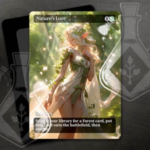 Nature's Lore - prachtige alternatieve volledig aangepaste kunst - Elven Steward: Harmonizing with Nature's Beauty - Anime waifu
