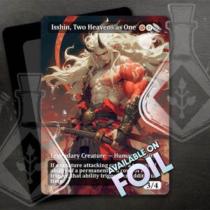 Isshin, Two Heavens as One - Gorgeous Alternate Full Custom Art - Oni Blade Master: Terror Meets Steel - Anime Husbando