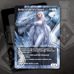 Hylda de la Corona Helada - Magnífico arte alternativo personalizado completo - Reino de la Reina de Hielo: Frío, Regio, Inquebrantable - Anime waifu