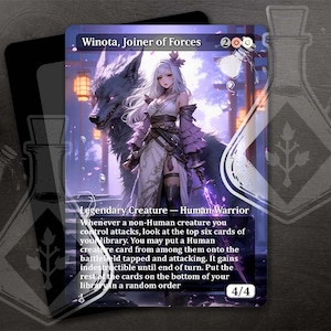 Winota, Joiner of Forces - prachtige alternatieve volledige aangepaste kunst - elegante samoeraistrijder en trouwe vos - Waifu-anime