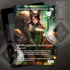 Croc-chat, écureuil général - magnifique autre art personnalisé complet - séduisant général écureuil : épée du destin - anime waifu