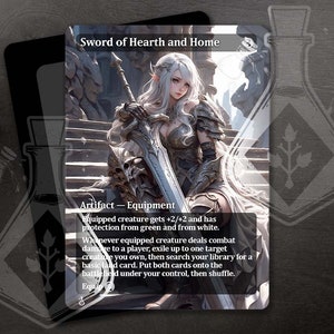 Sword of Hearth and Home - Gorgeous Alternate Full Custom Art - Gallant Guardian: Splendor Armed with Homely Steel - Anime waifu