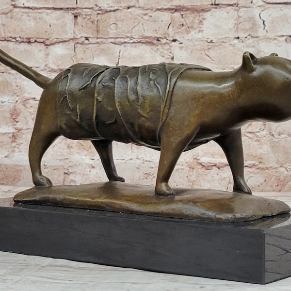 Mollige Katze Moderne Kunst Bronze Skulptur Statue Figur nach Botero