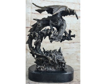 Bronze Dragon Statue Figurine