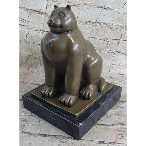 Die Fette Katze Moderne Kunst Bronze Skulptur Statue Figur Botero