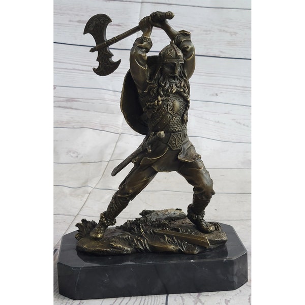 Viking Warrior Statues Etsy