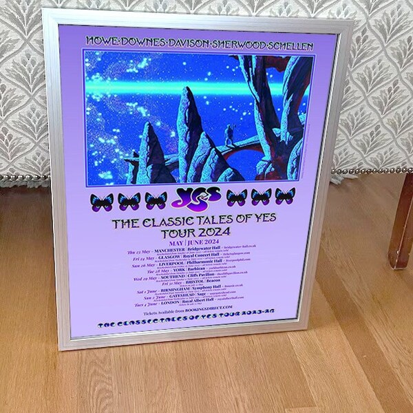Yes Tour 2024 Poster Etsy UK