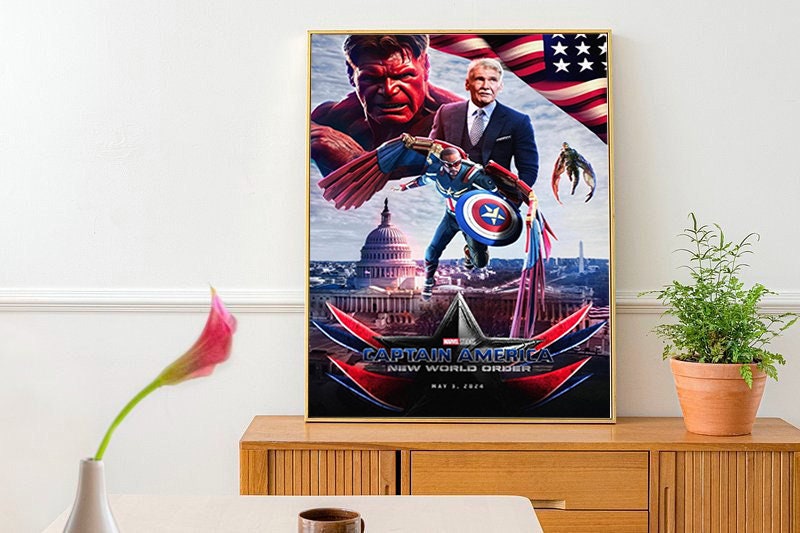 Captain America Poster New World Order Poster Movie Poster Etsy
