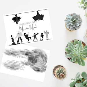 Monster Mash birthday invitation, Editable Birthday Bash Invite, Halloween Birthday party, Instant Download