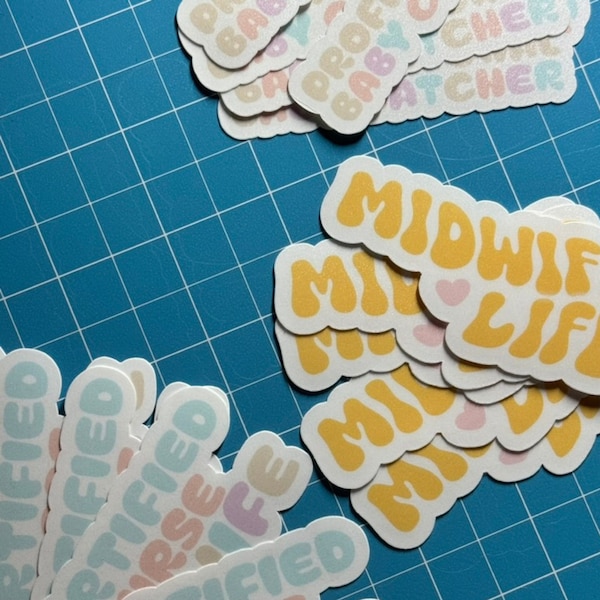 Labor and Delivery Nurse | Midwife | Certified Nurse Midwife | Baby Catcher | Nursing Stickers | L&D | Nurse Midwife | CNM