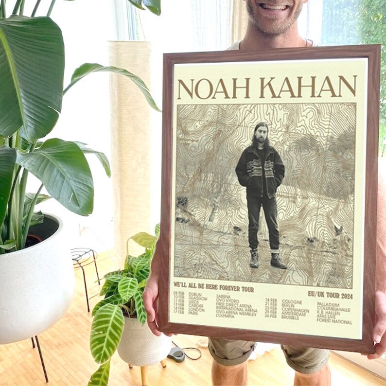 Noah Kahan We'll All Be Here Forever EU UK Tour 2024 Etsy