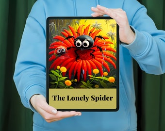 Children's Story--The Lonely Spider: Printable PDF Book -  Suggested Activities and Discussion Questions for Kids ages 5-8