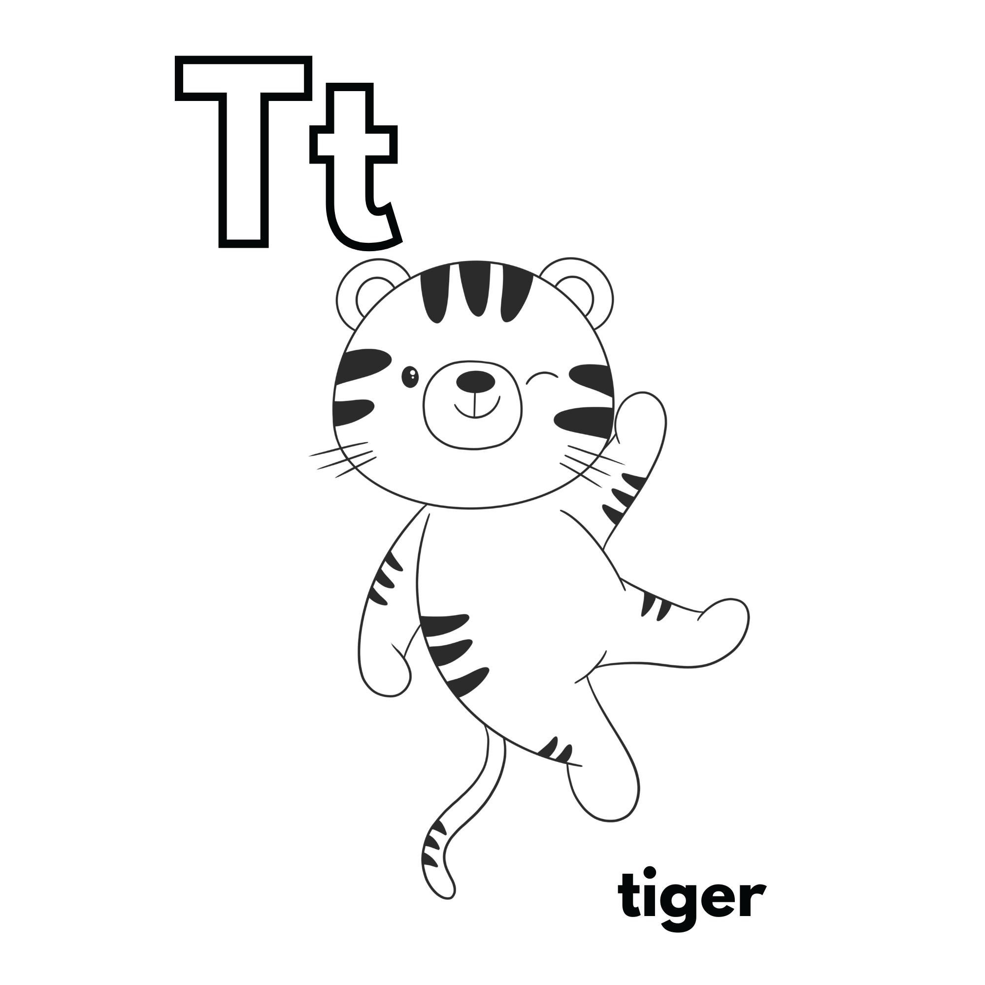 Printable Coloring Alphabet Coloring Book for Kids Alphabet Activity