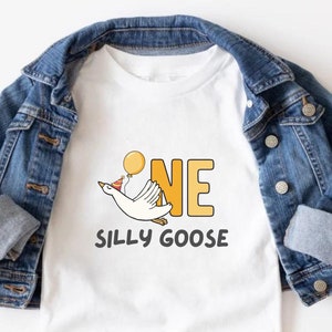 One Silly Goose First Birthday Matching Family Shirts, Silly Goose 1st Birthday Shirt, Silly Goose Theme Boy Girl Bday Party, Silly Mama Tee