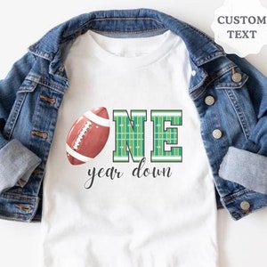 Football 1st Birthday Outfit, 1st Year Down Birthday Matching Family Shirts, Touchdown One, 1st Year Down Party, 1st Birthday Football Tees